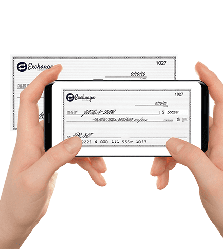 mobile deposit mockup